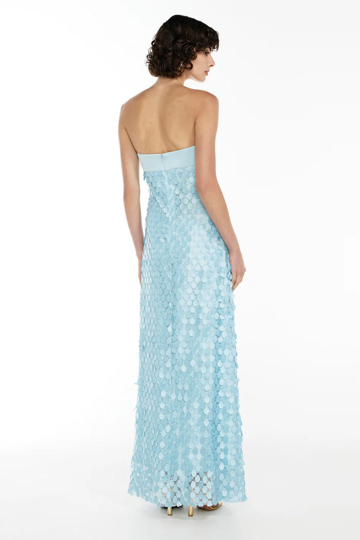 SUPREME EXTREME BALCONETTE DRESS (Aqua) - First Date Rentals