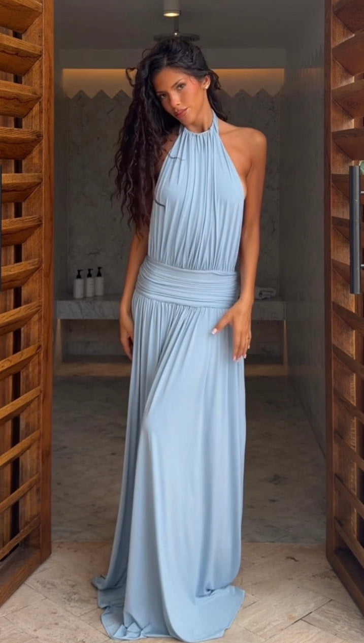 Santina Dress (Sky Blue)