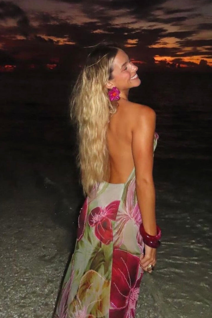 Dahlia Hand Beaded Dress - First Date Rentals