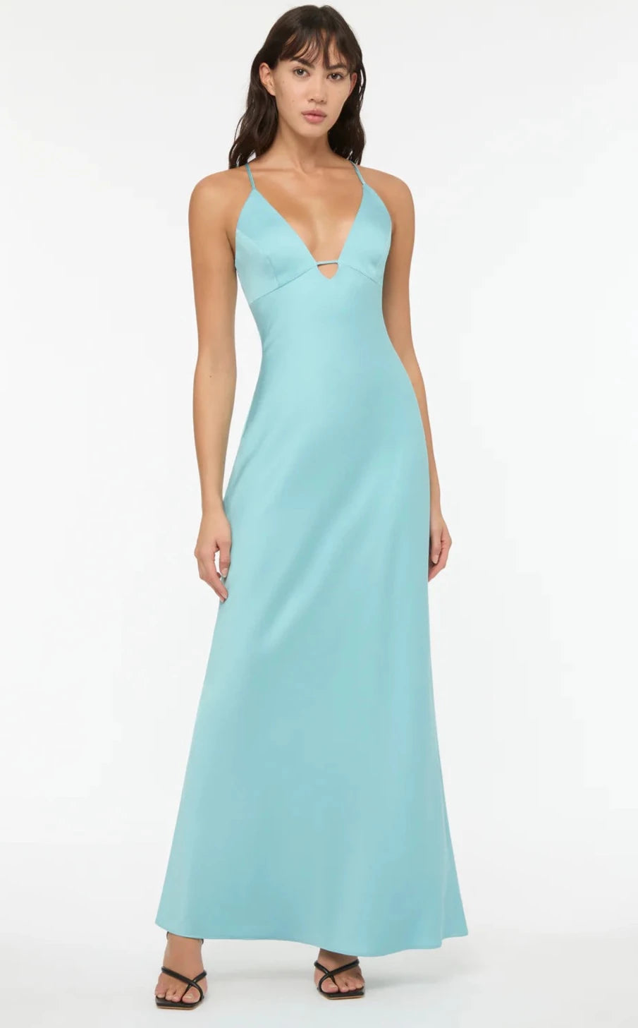 Time to Shine Slip Dress (Sky Blue) - First Date Rentals