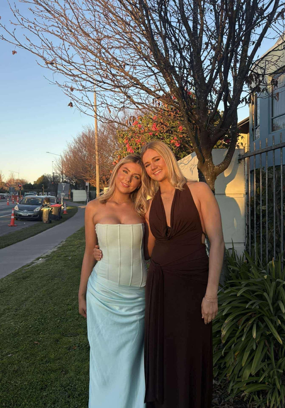 Huxley Gown (Aqua) - First Date Rentals