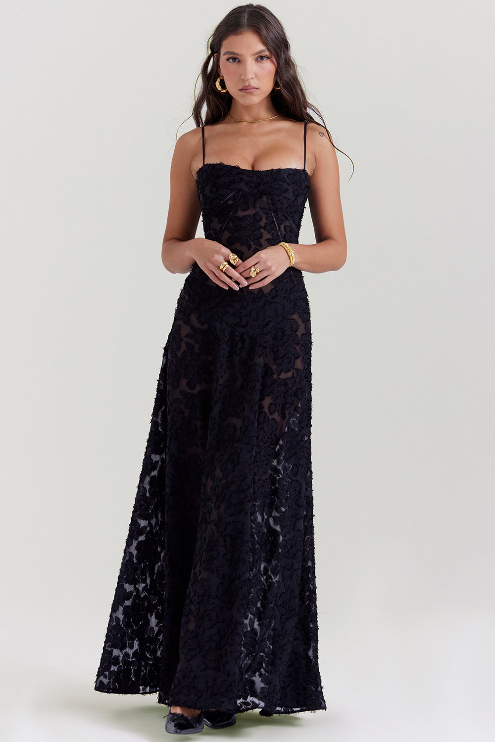 Seren Gown (Black) - First Date Rentals