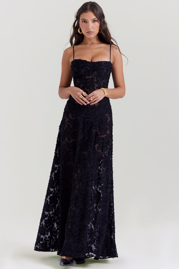 Seren Gown (Black) - First Date Rentals