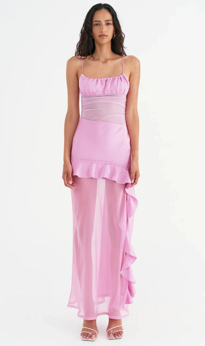 Delilah Maxi Dress (Bubblegum)