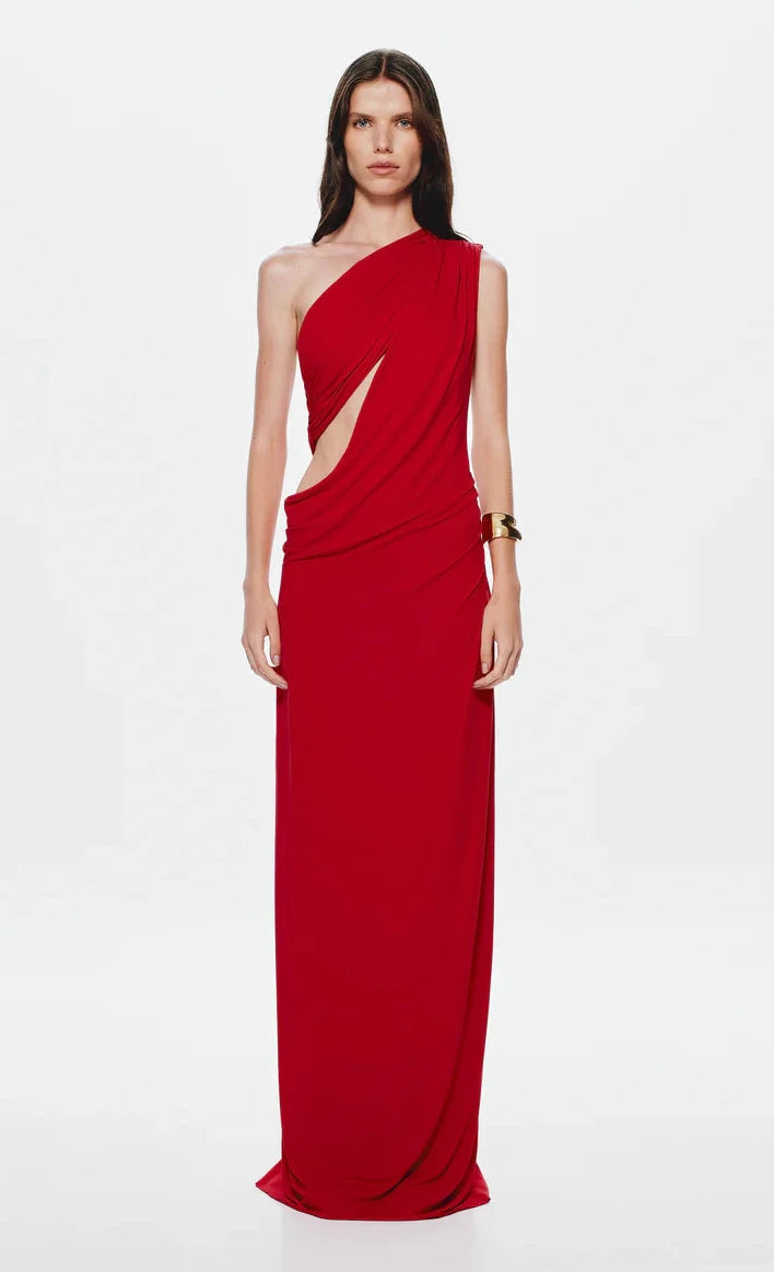 Solstice Cupro Maxi (Red)
