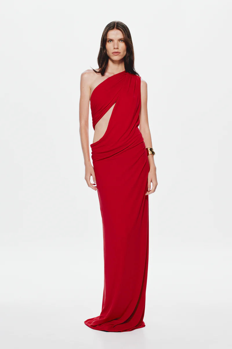 Solstice Cupro Maxi (Red)