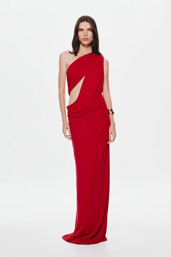 Solstice Cupro Maxi (Red)