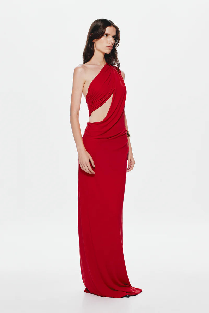 Solstice Cupro Maxi (Red)