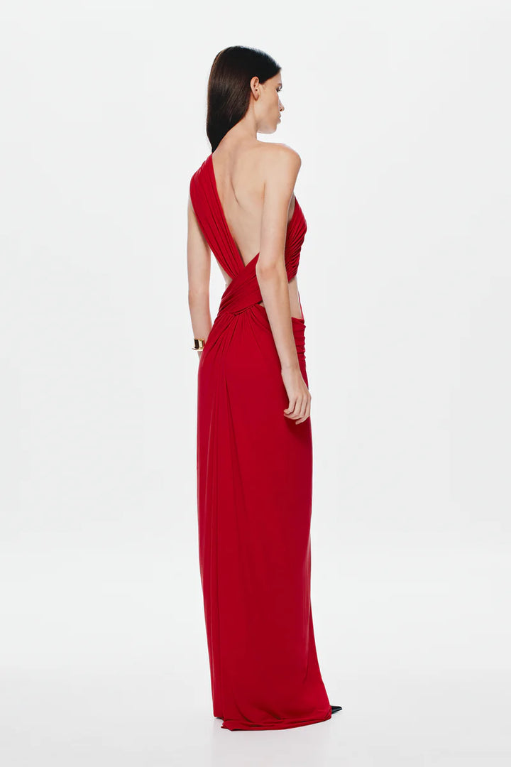 Solstice Cupro Maxi (Red)