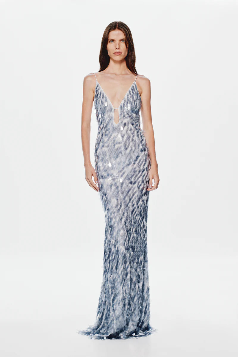 Sapphire Sequin Dress (Dove Grey)