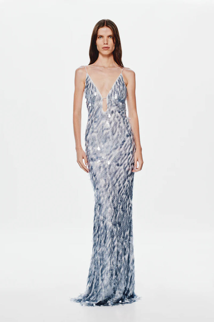Sapphire Sequin Dress (Dove Grey)