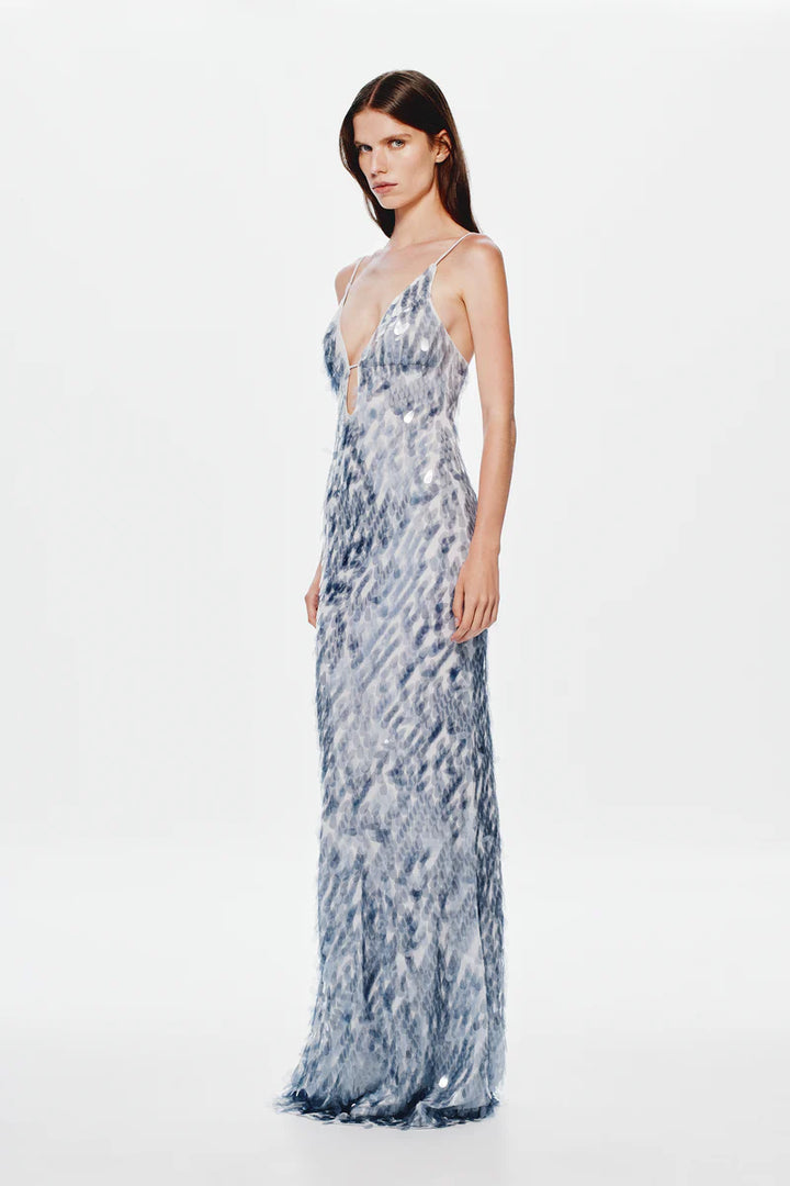 Sapphire Sequin Dress (Dove Grey)