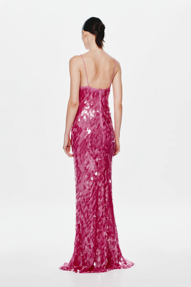 Sapphire Sequin Dress (Fuchsia)