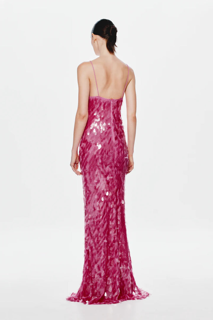 Sapphire Sequin Dress (Fuchsia)