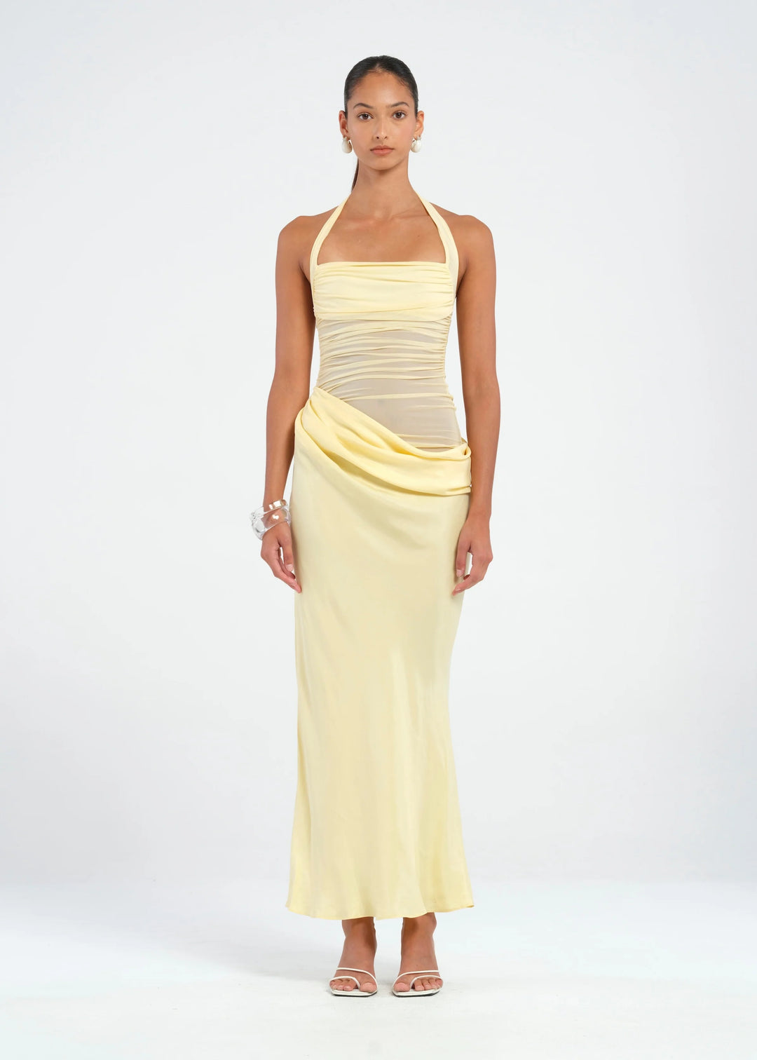 Gina Halter Dress (Yellow)