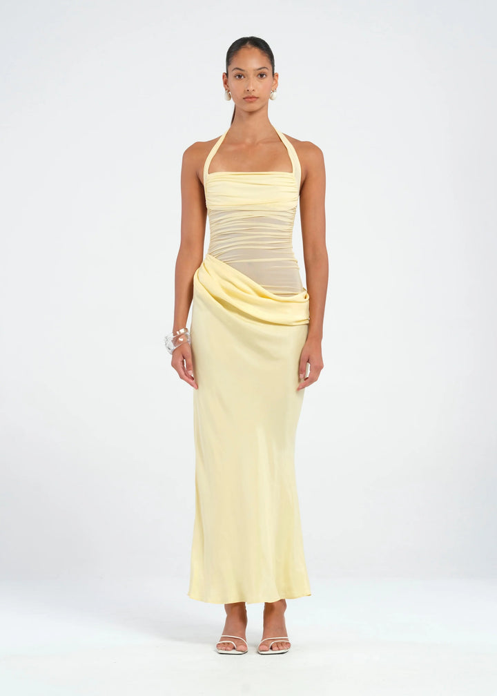 Gina Halter Dress (Yellow)