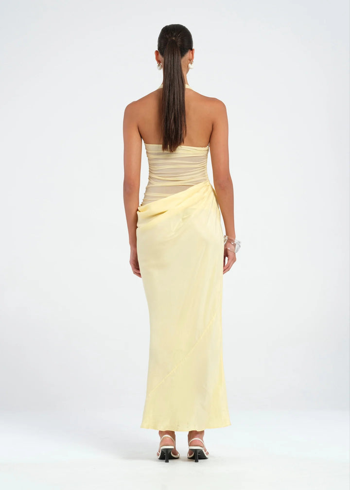 Gina Halter Dress (Yellow)