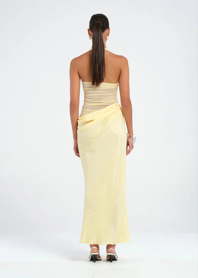 Gina Halter Dress (Yellow)
