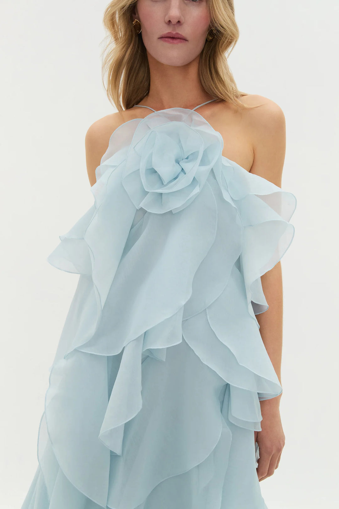 Pandorea Layered Maxi Dress (Silver blue)