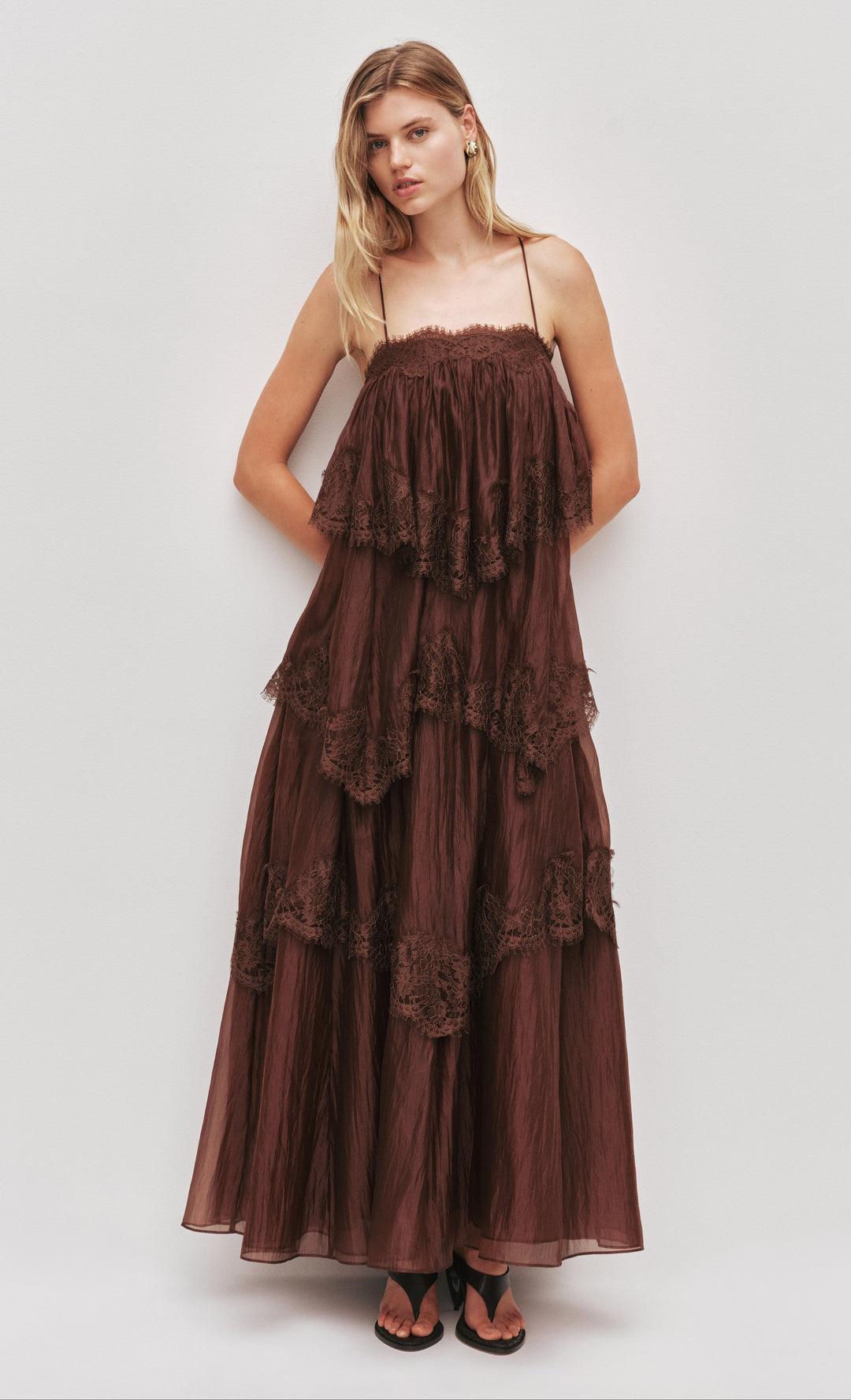 Ophelia Lace Gown (Chocolate)