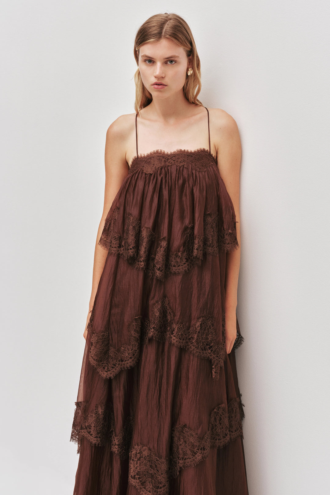 Ophelia Lace Gown (Chocolate)
