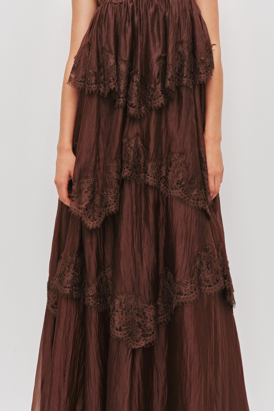 Ophelia Lace Gown (Chocolate)