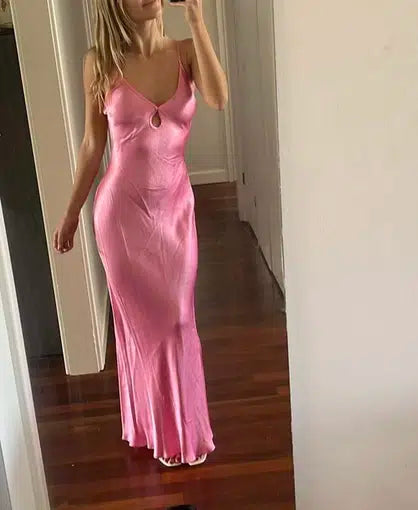 chinese dress ladies Cedar City Maxi (Candy Pink)