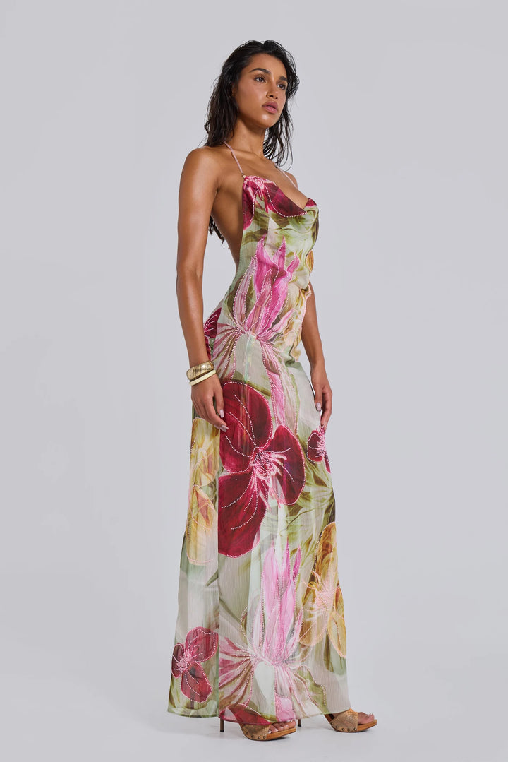 Dahlia Hand Beaded Dress - First Date Rentals