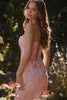Anisa Crystal Pink Embellished Gown