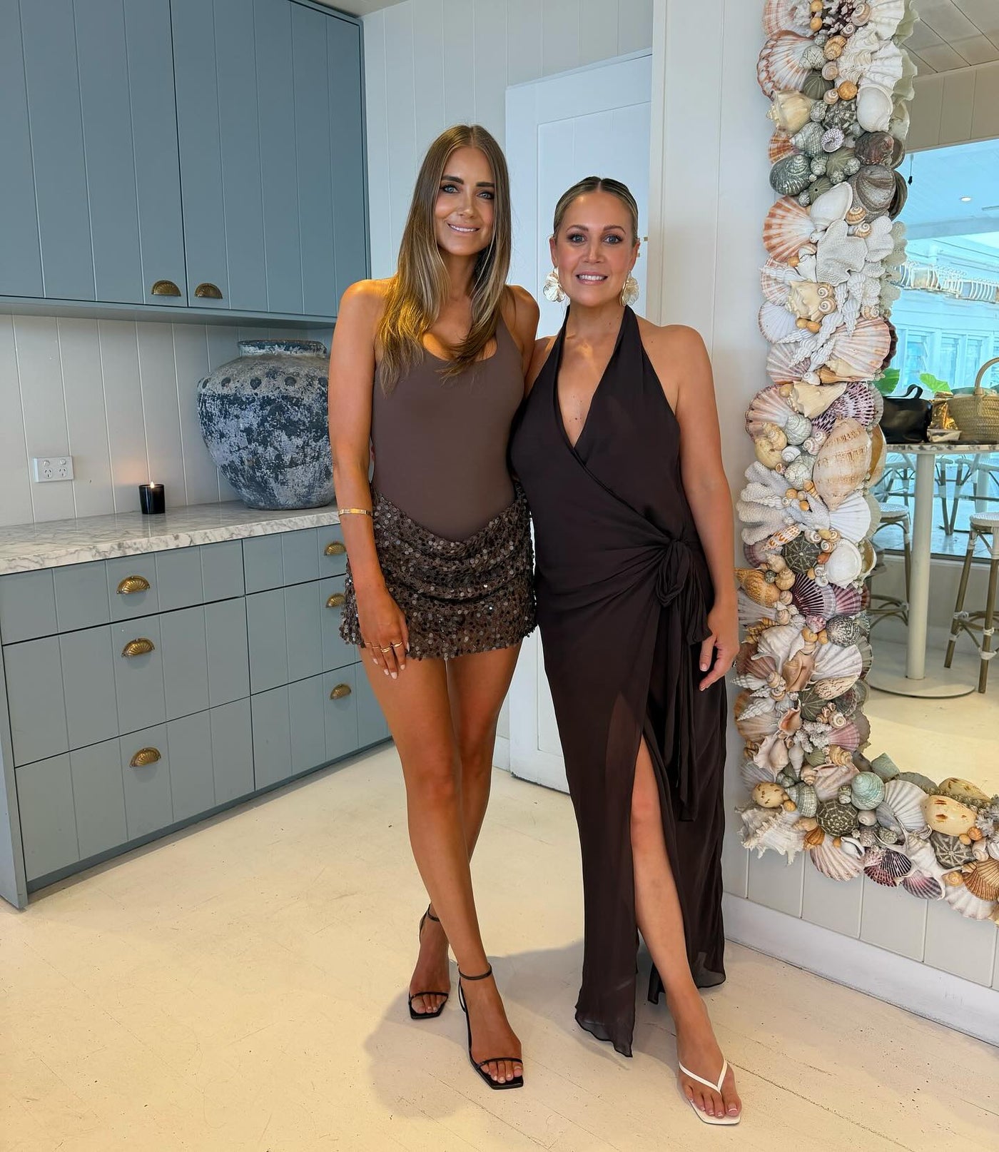 Ariel Mini Dress (Brown)