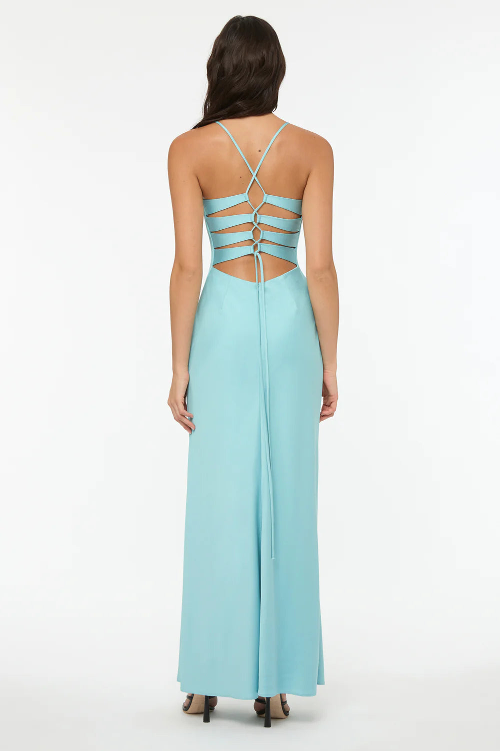 Time to Shine Slip Dress (Sky Blue) - First Date Rentals
