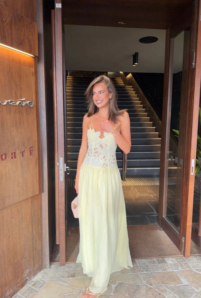 Stephanie Maxi Dress (Butter)
