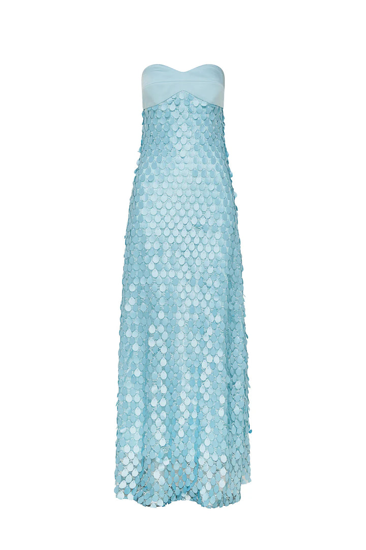 SUPREME EXTREME BALCONETTE DRESS (Aqua) - First Date Rentals