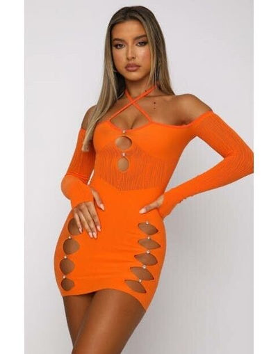 Keep On Looking Dress Orange FOR SALE