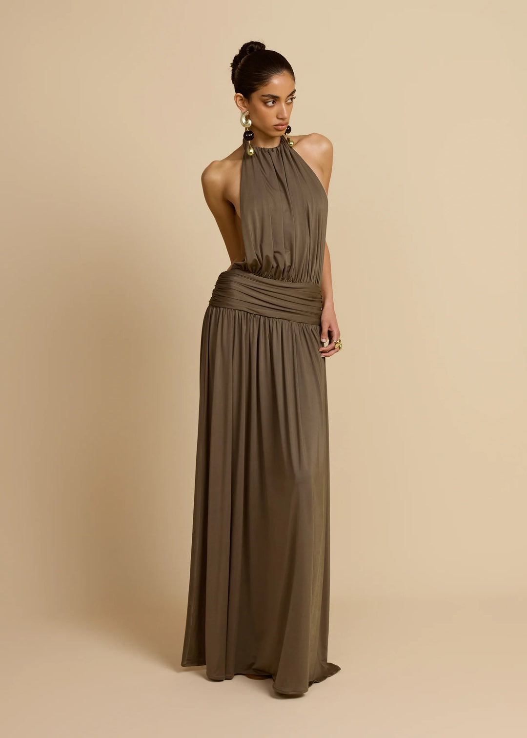 Santina Dress (Khaki)
