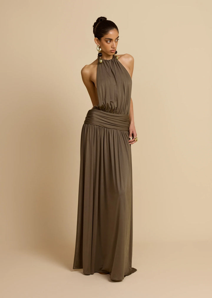 Santina Dress (Khaki)