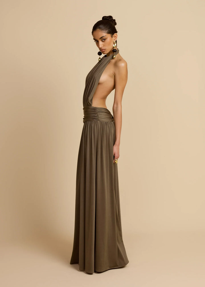 Santina Dress (Khaki)