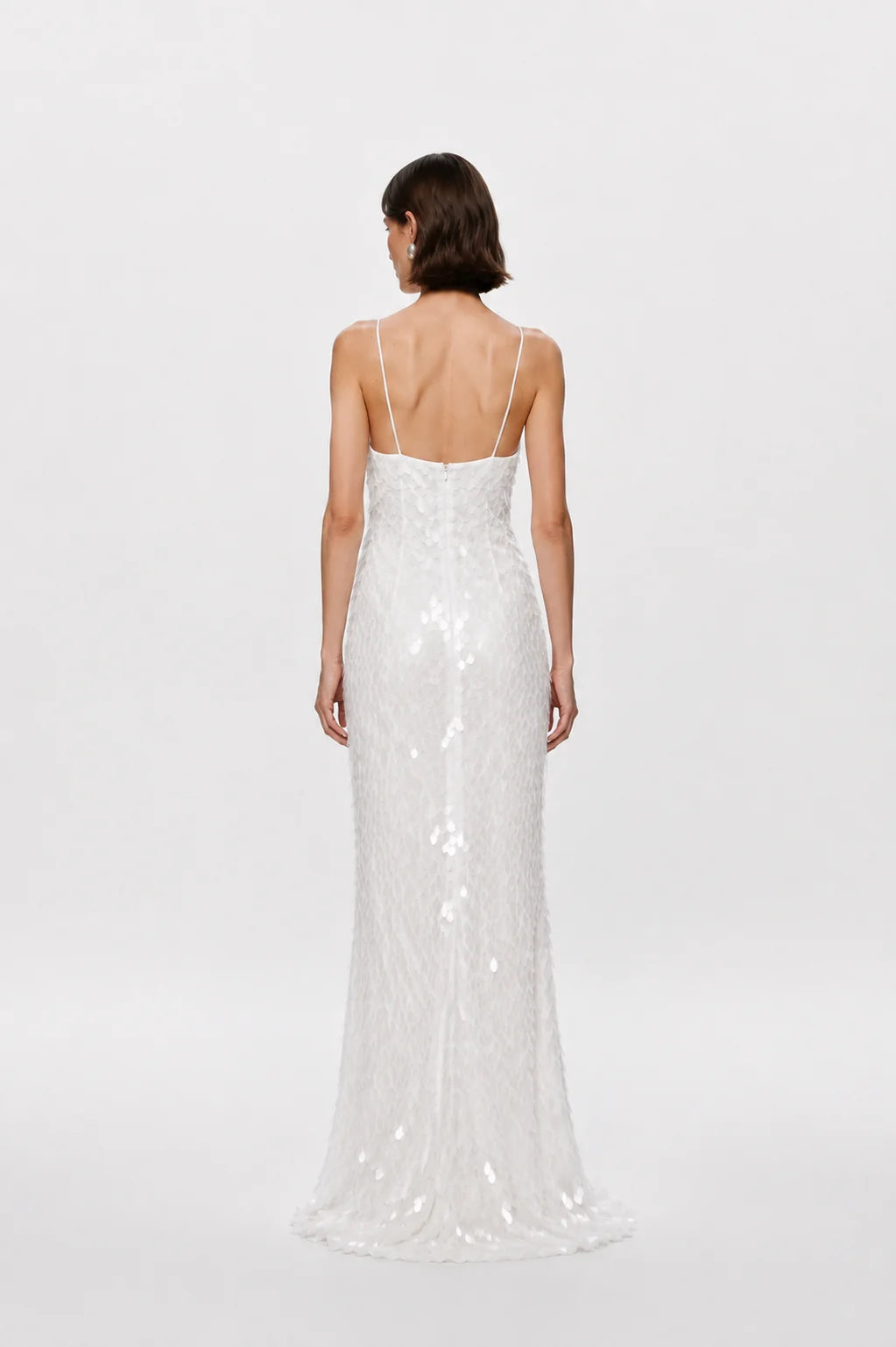 Sapphire Sequin Dress (White)