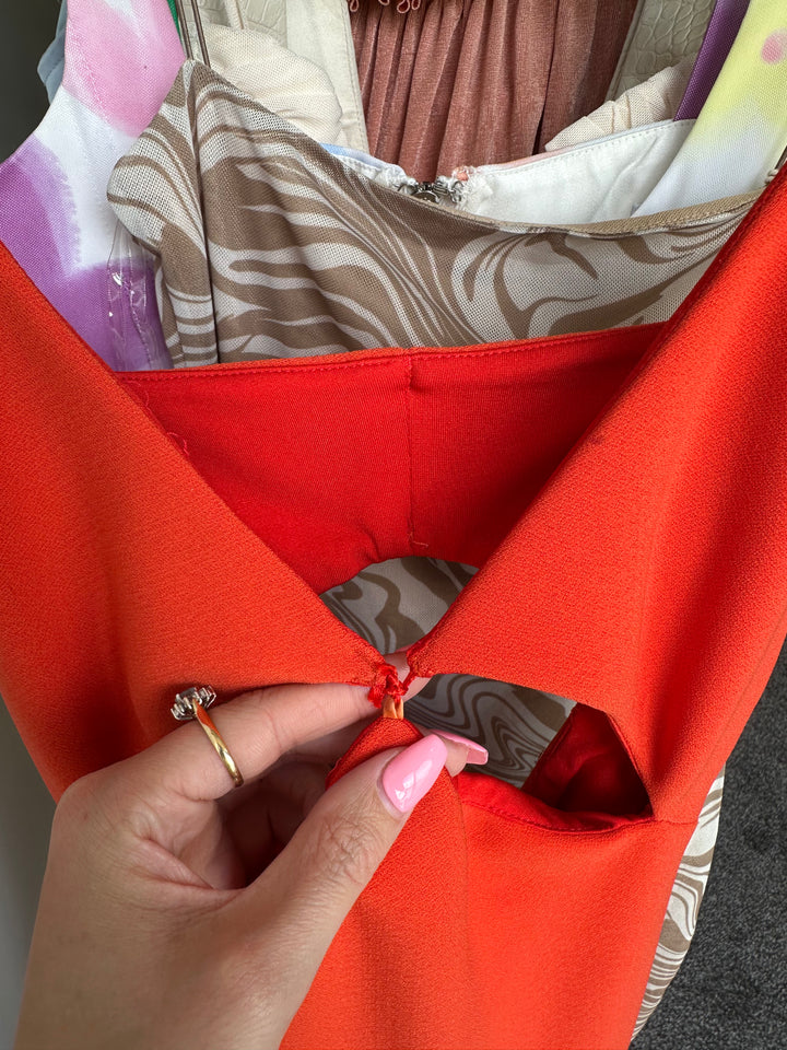 Ulla Cut Out Midi (Blood Orange) FOR SALE Bec &amp; Bridge
