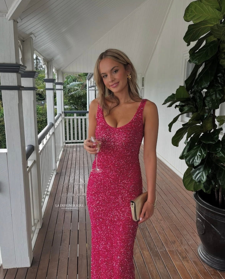 Janhvi Dress (Pink)