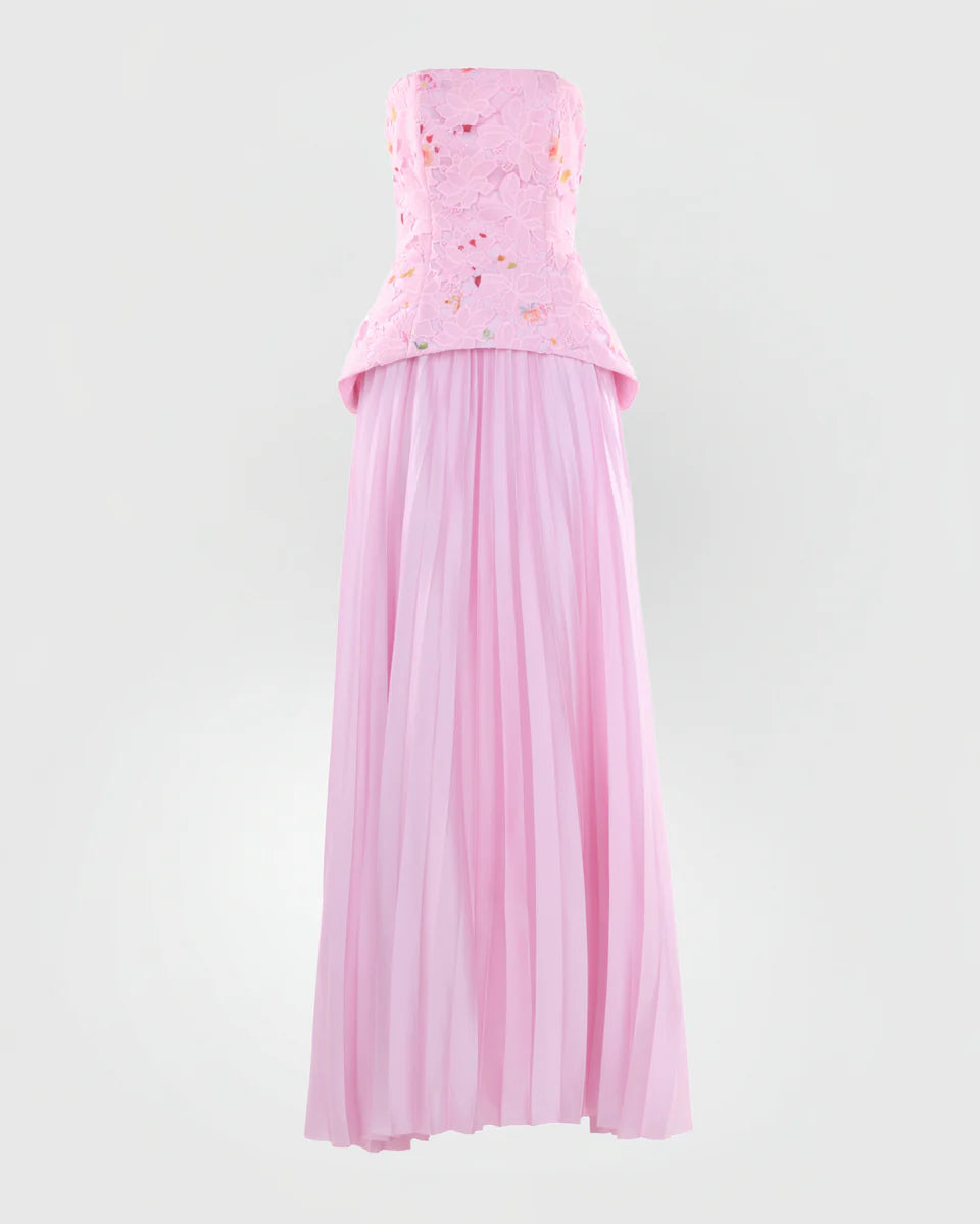 Cascade Pleat Gown - First Date Rentals