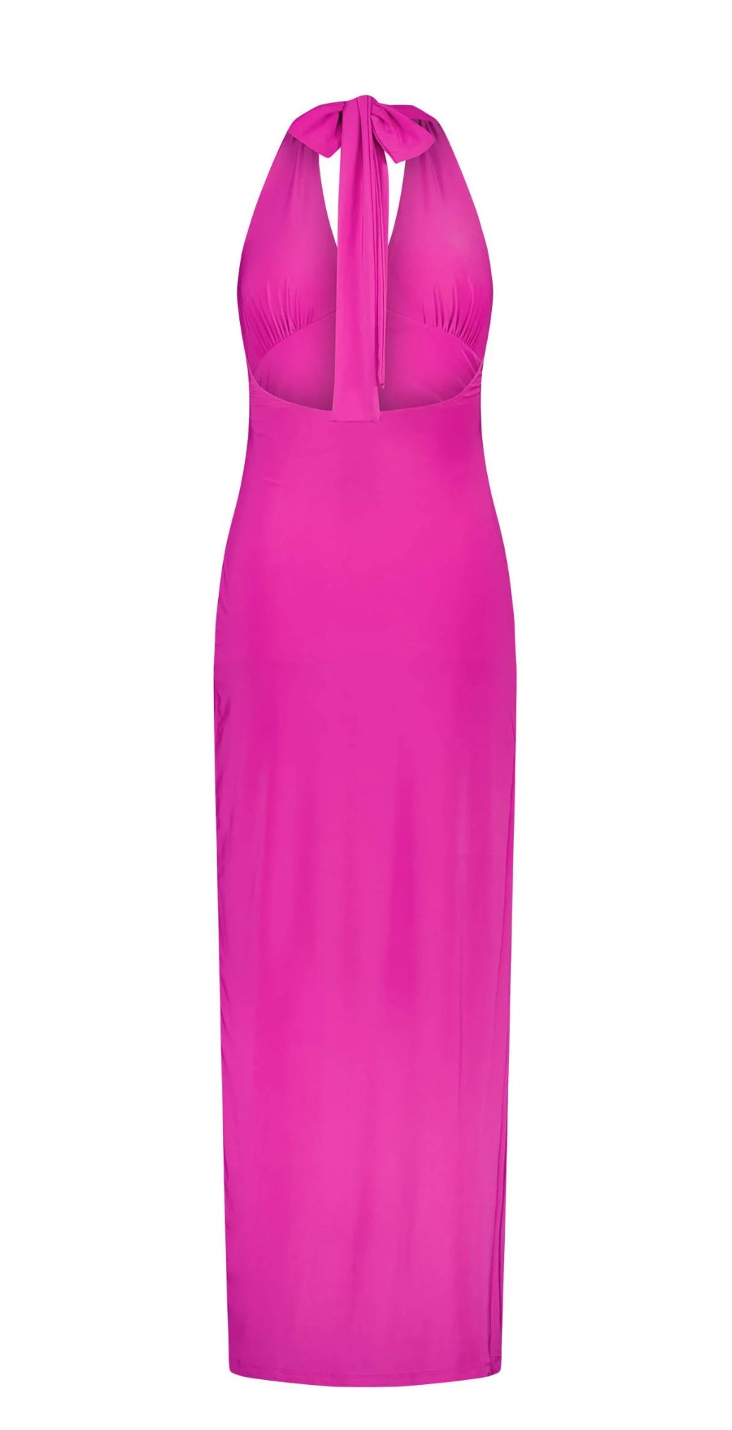 Halter Maxi Fuchsia - First Date Rentals