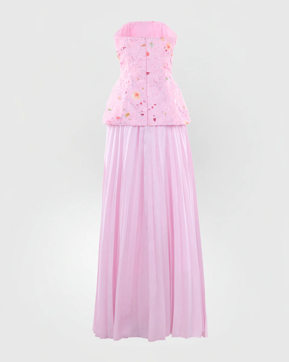 Cascade Pleat Gown - First Date Rentals