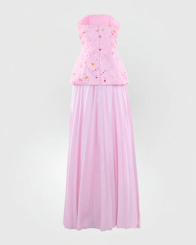 Cascade Pleat Gown