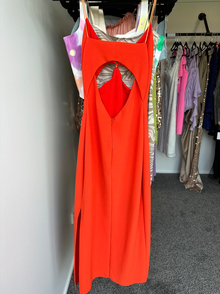 Ulla Cut Out Midi (Blood Orange) FOR SALE Bec &amp; Bridge
