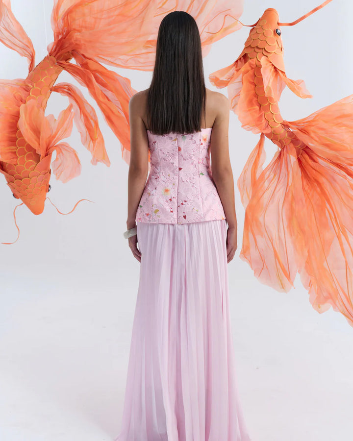 Cascade Pleat Gown - First Date Rentals