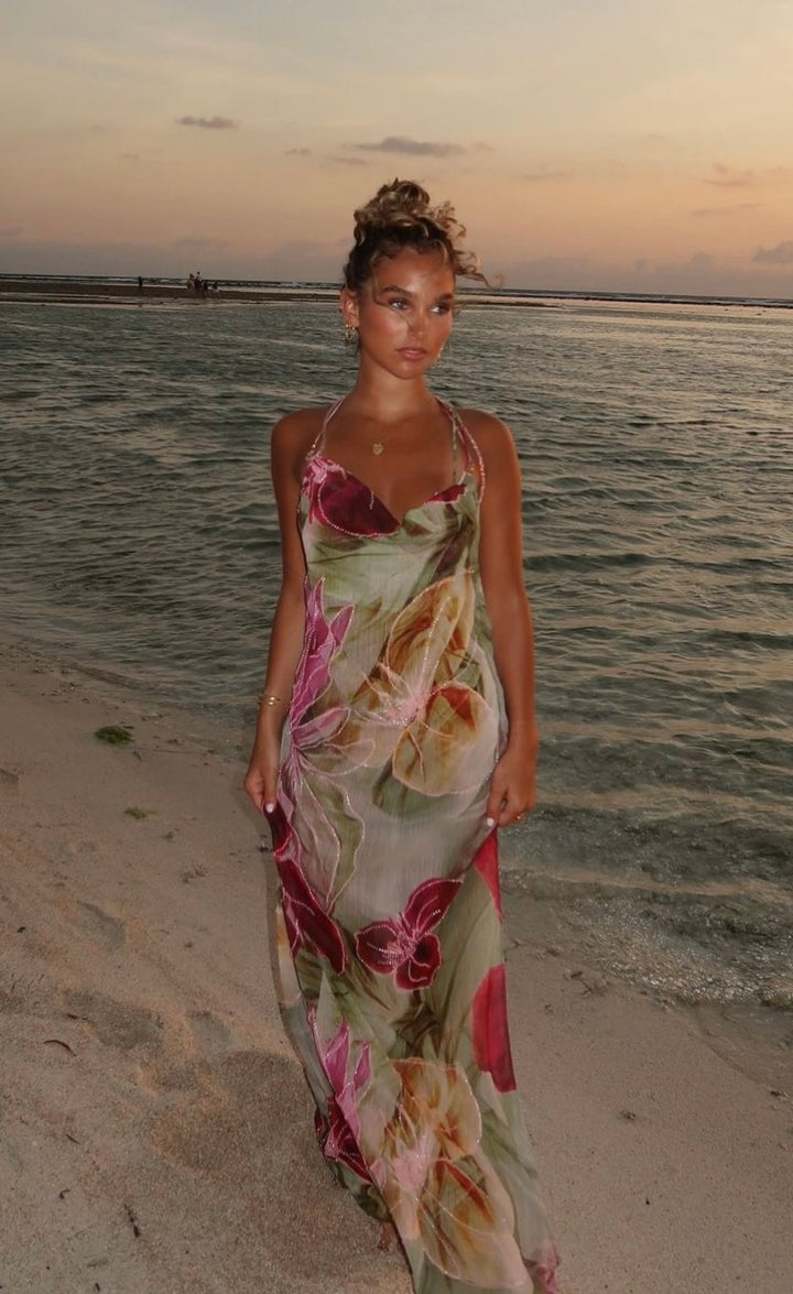 Dahlia Hand Beaded Dress - First Date Rentals Dahlia Hand Beaded Dress - First Date Rentals