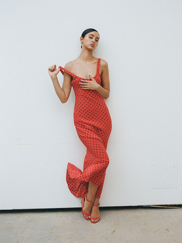 Allegra Midi (Red) - First Date Rentals