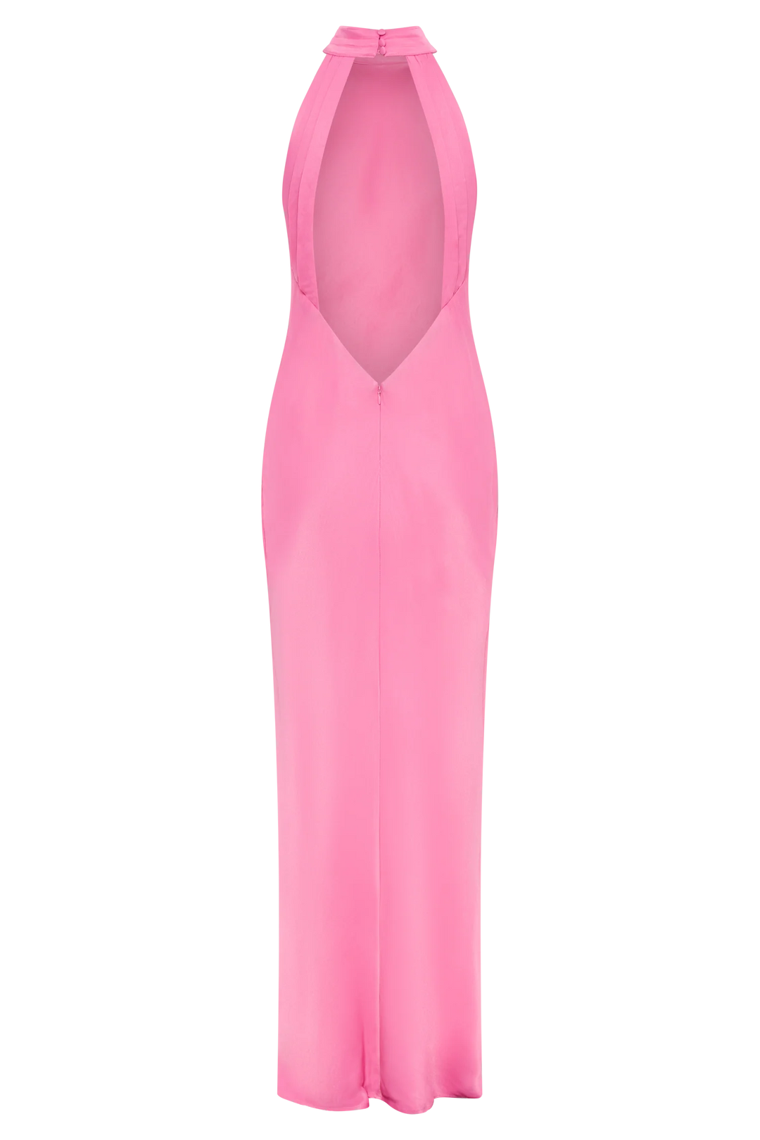 Claire Satin Drape Dress (Pink) - First Date Rentals