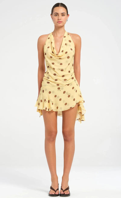 Harlow Polka Halter Dress